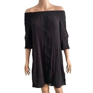 Mossimo Dress Womens XS Black Off Shoulder